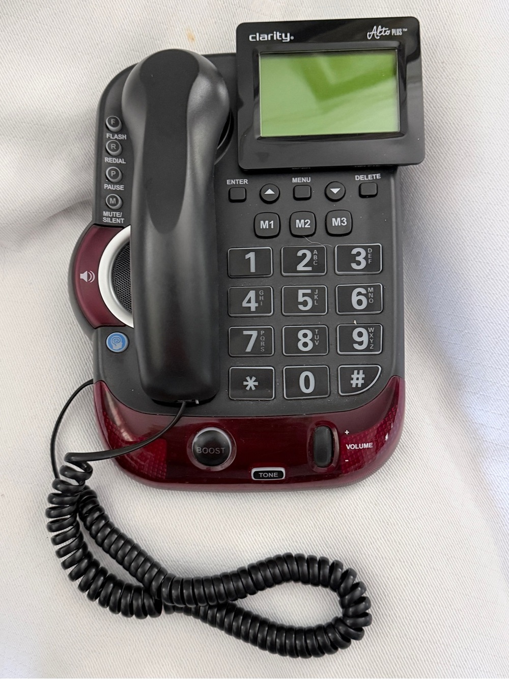 Clarity Alto Plus Amplified Corded Phone Big Button Hearing Impaired TIA-4953